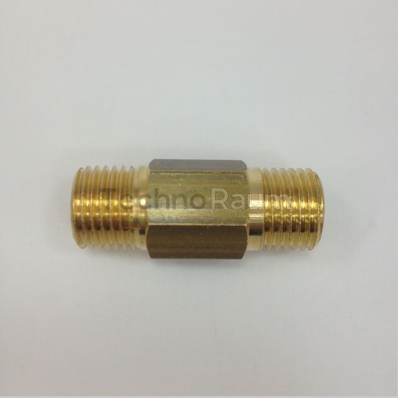 Переходник штуцер 1/4"; штуцер 1/4" латунный удлиненный