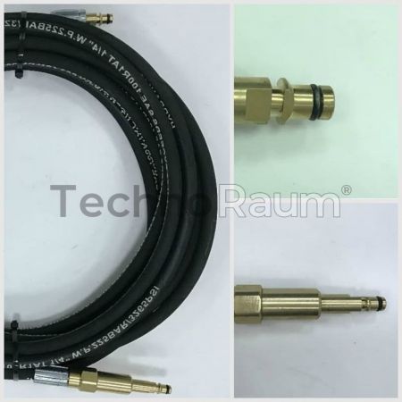 Шланг высокого давления резиновый DN6 двухоплеточный для Karcher 10 м штуцер NEW - штуцер NEWпов